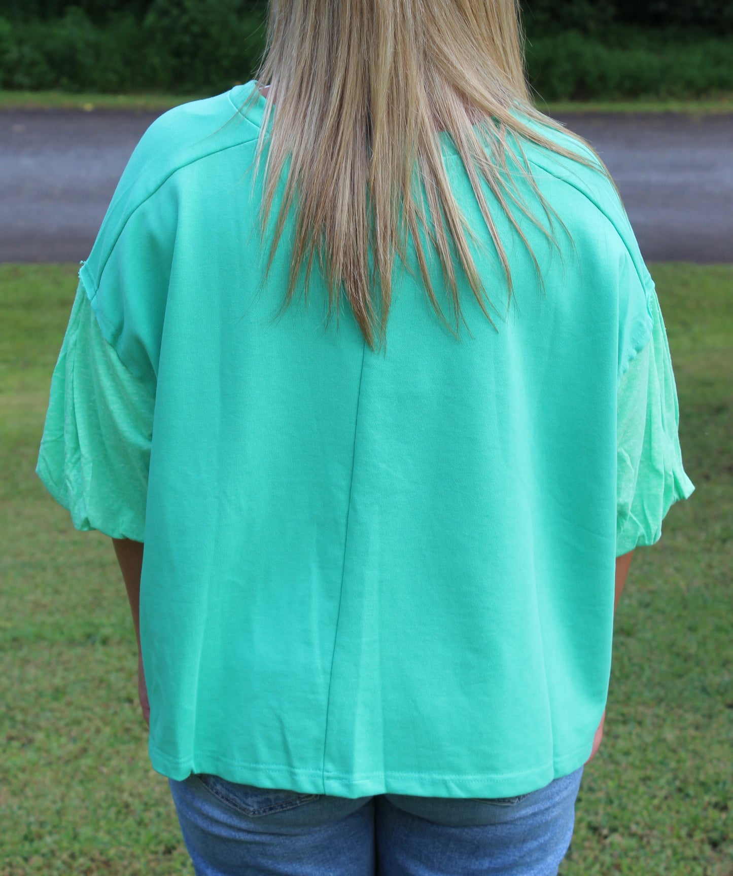 Jersey Girl Short Puffed Sleeved Tee