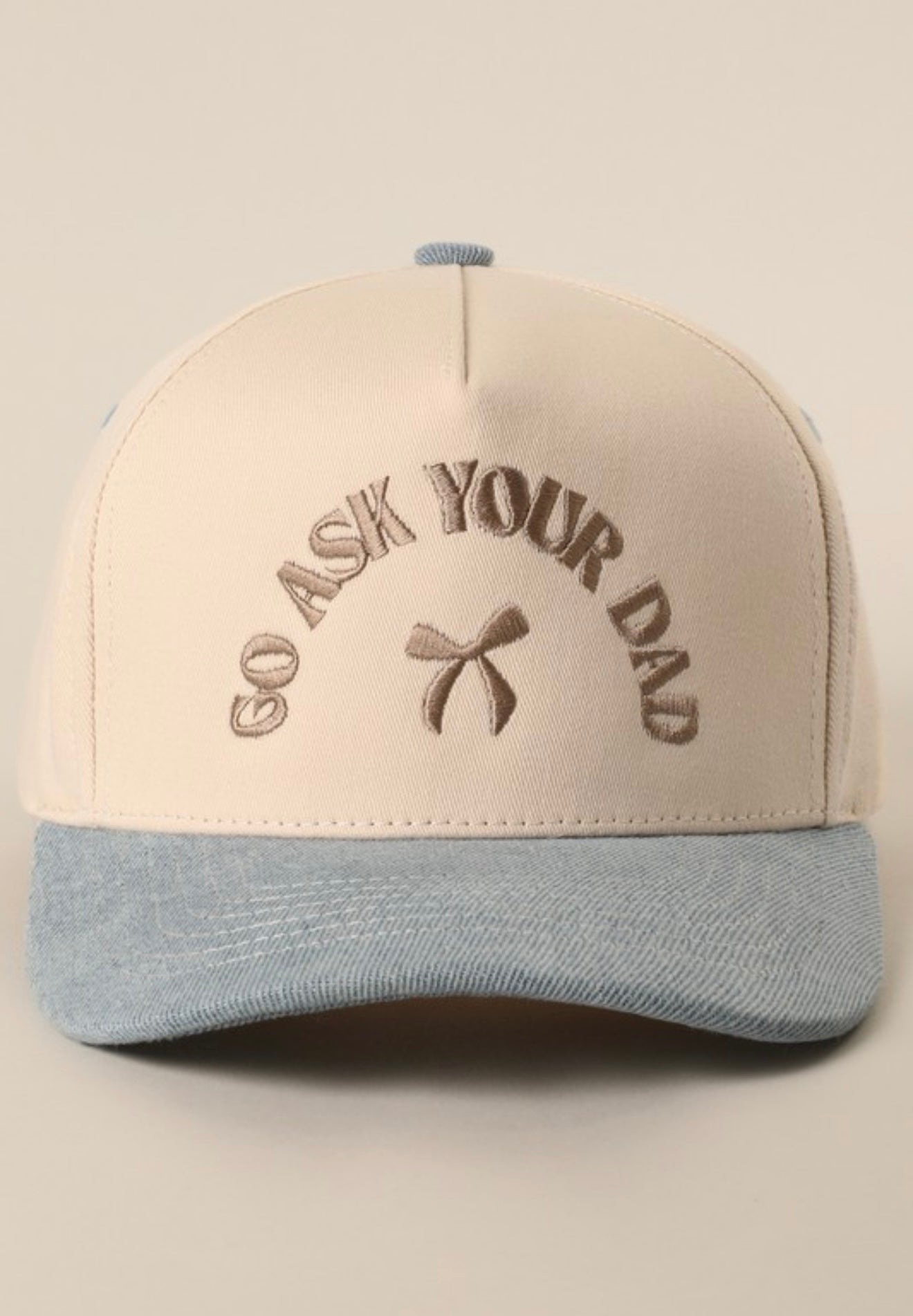 Go Ask Your Dad Trucker Hat - Denim