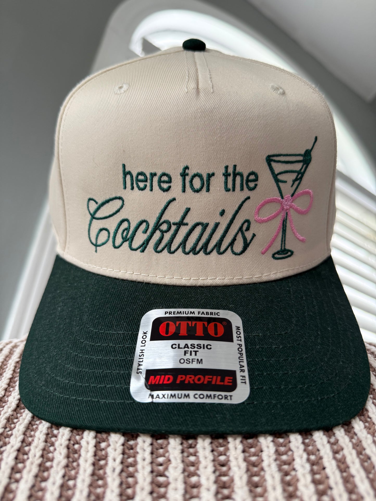 Here For The Cocktails Otto Trucker Hat