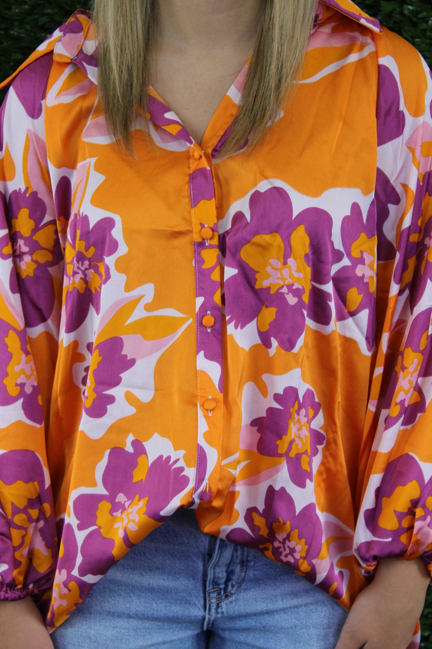 Perfectly Polished Floral Blouse