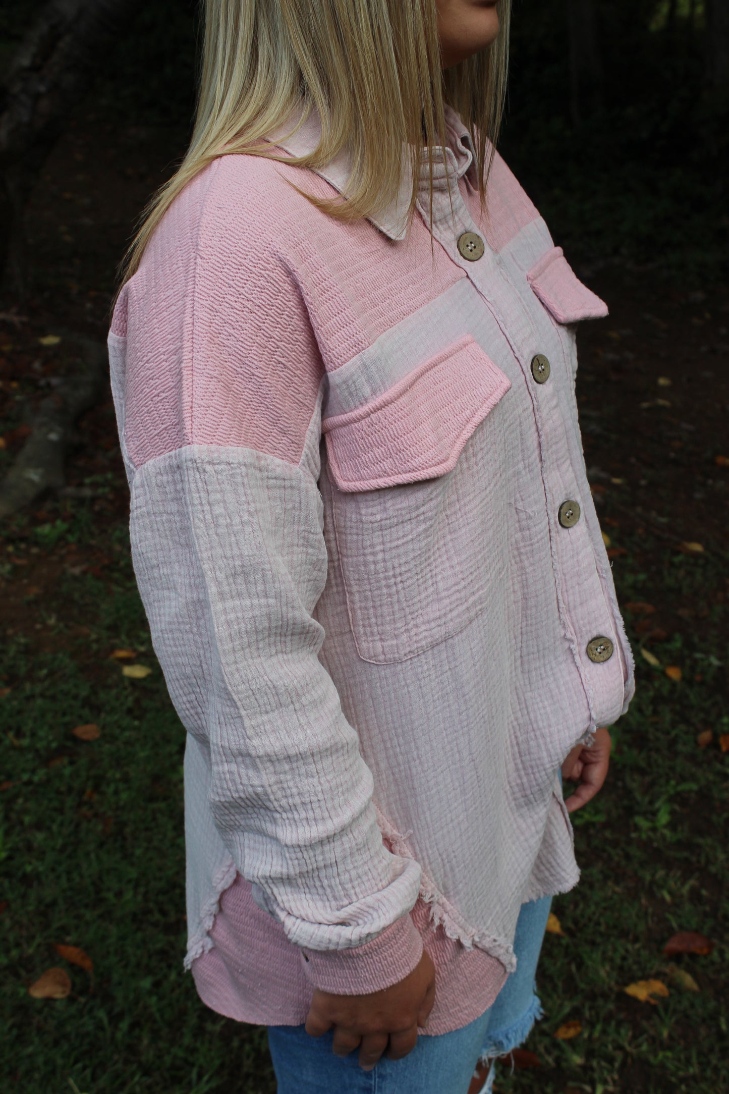 Cool Mornings Mineral Washed Shacket