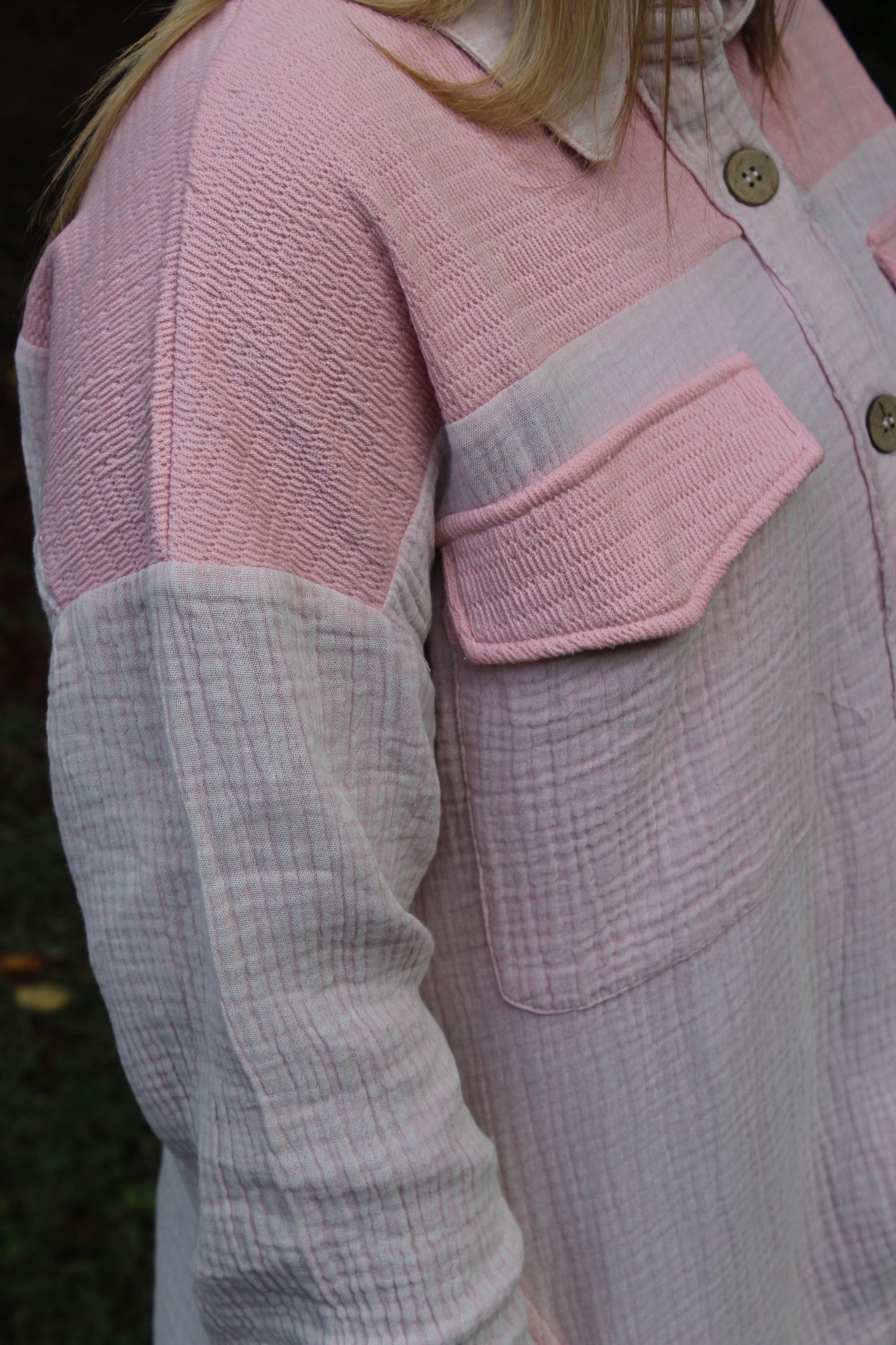 Cool Mornings Mineral Washed Shacket