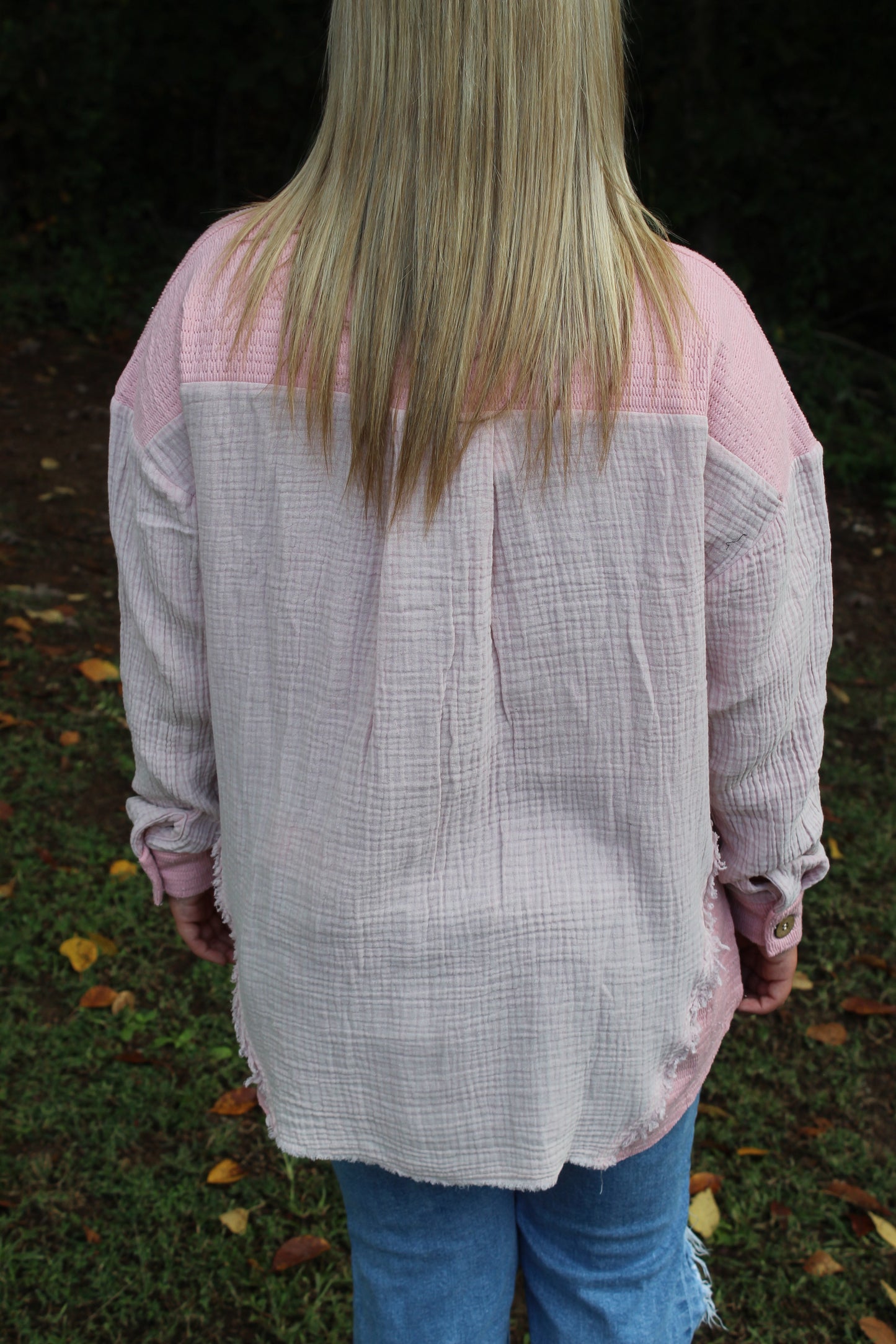 Cool Mornings Mineral Washed Shacket
