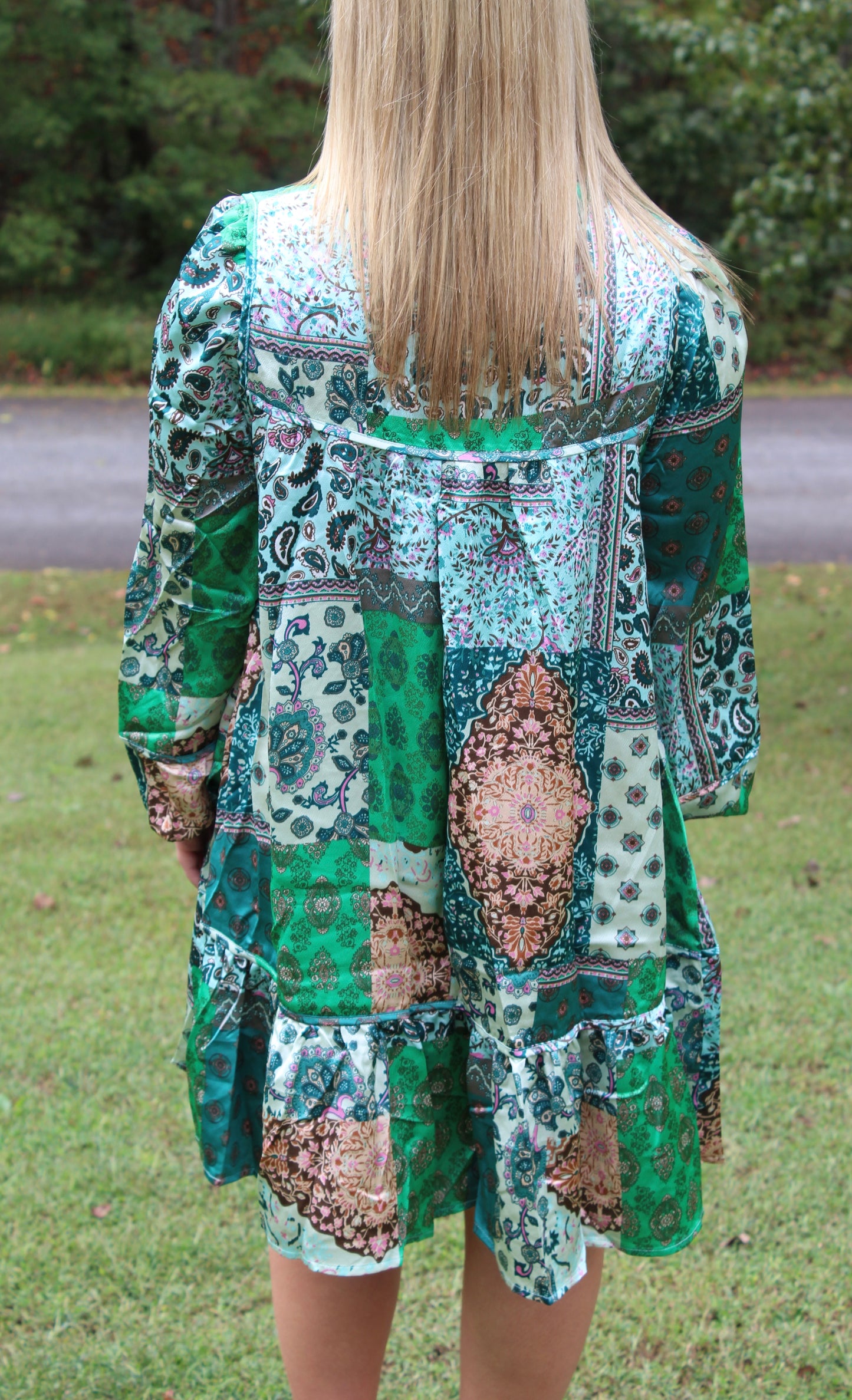 Autumn Hues Tiered Dress