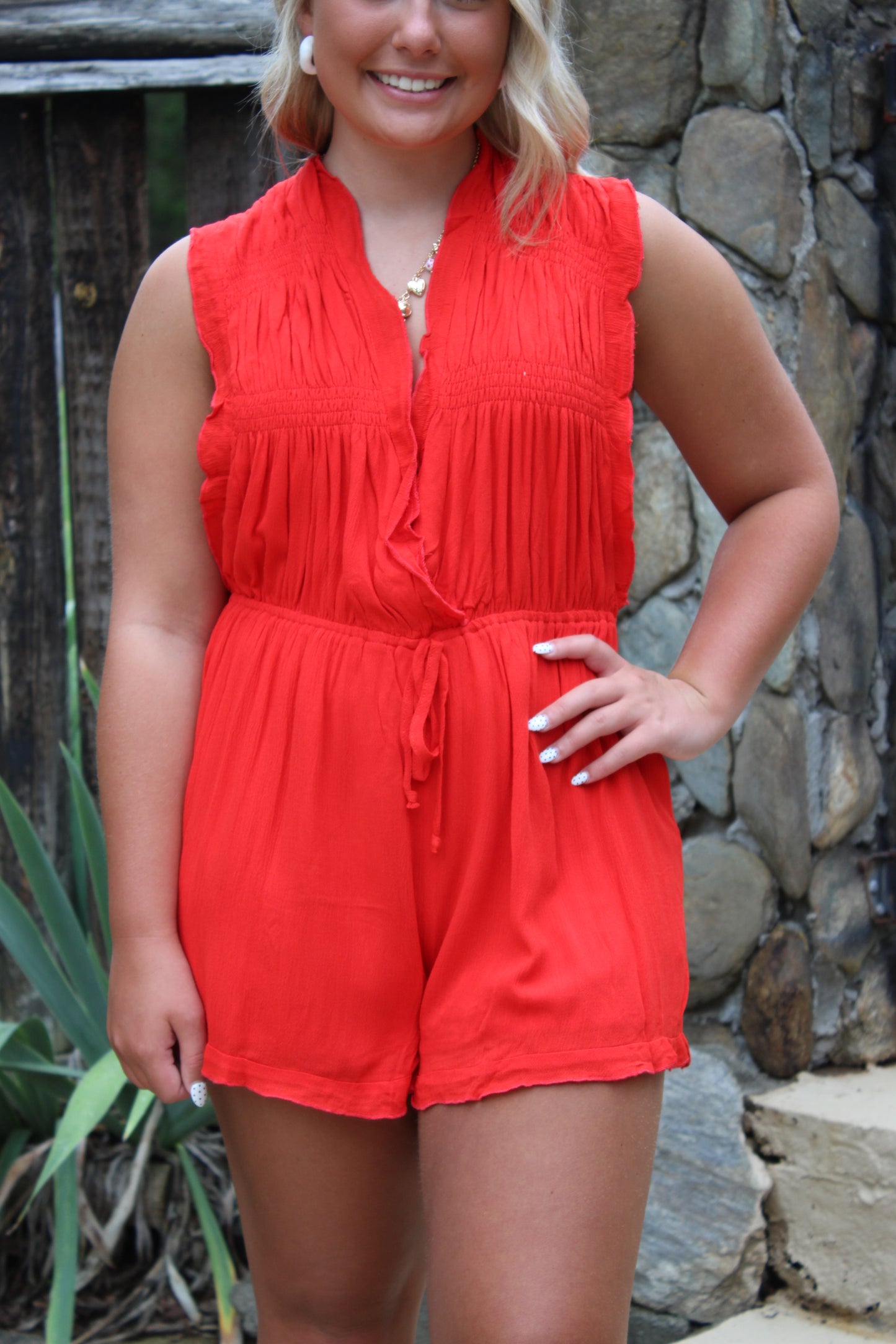 Painting The Town Red Romper