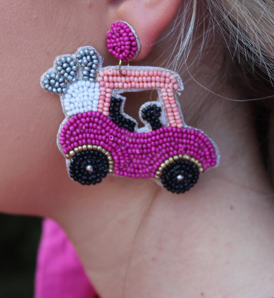 Golf Caddy Earrings