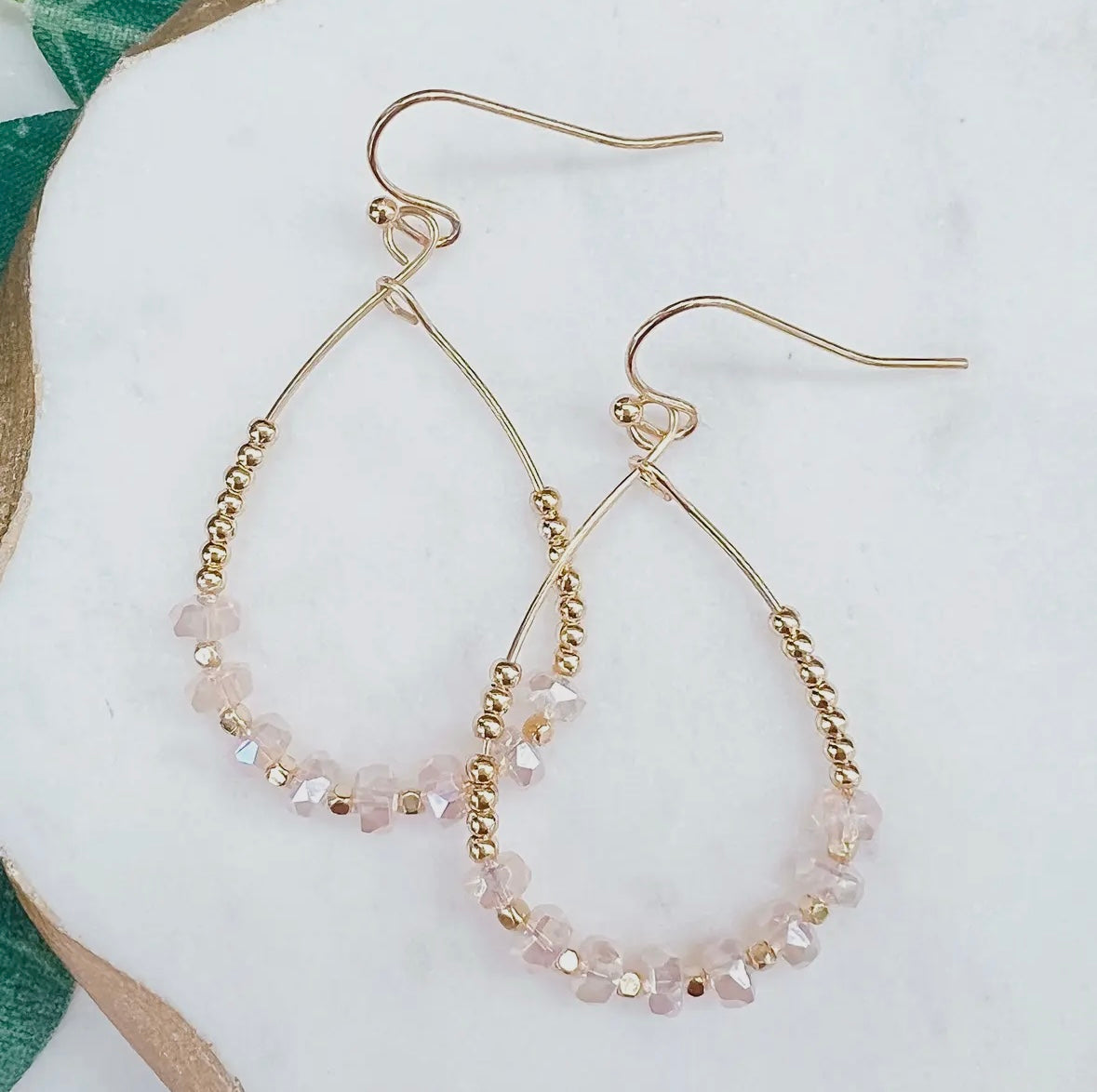 Beaded Teardrop Earrings