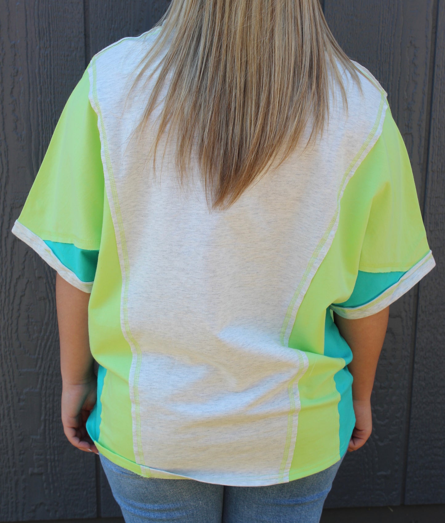 Cool & Collective Oversized Color Block Top