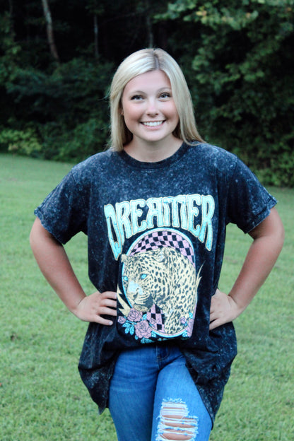 Oversized Dreamer Graphic Tunic