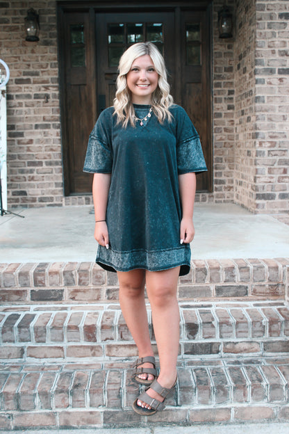 Comfy Casual T-Shirt Dress - Black