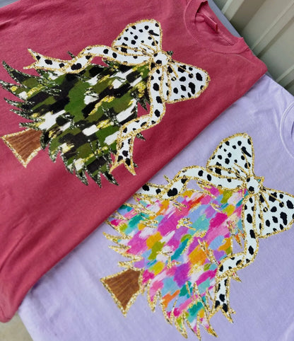 Coquette Bow Christmas Tee