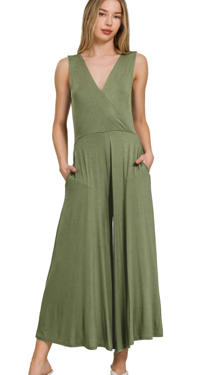 All Things Comfy Sleeveless Jumpsuit