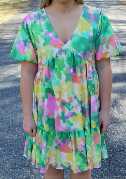 Pop Of Many Colors Dress