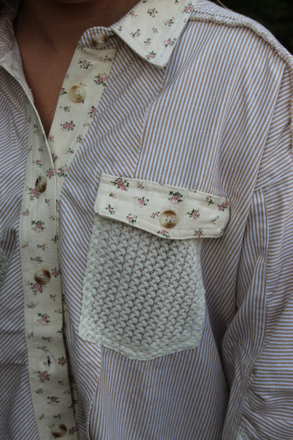 Fall Muse Floral Shacket