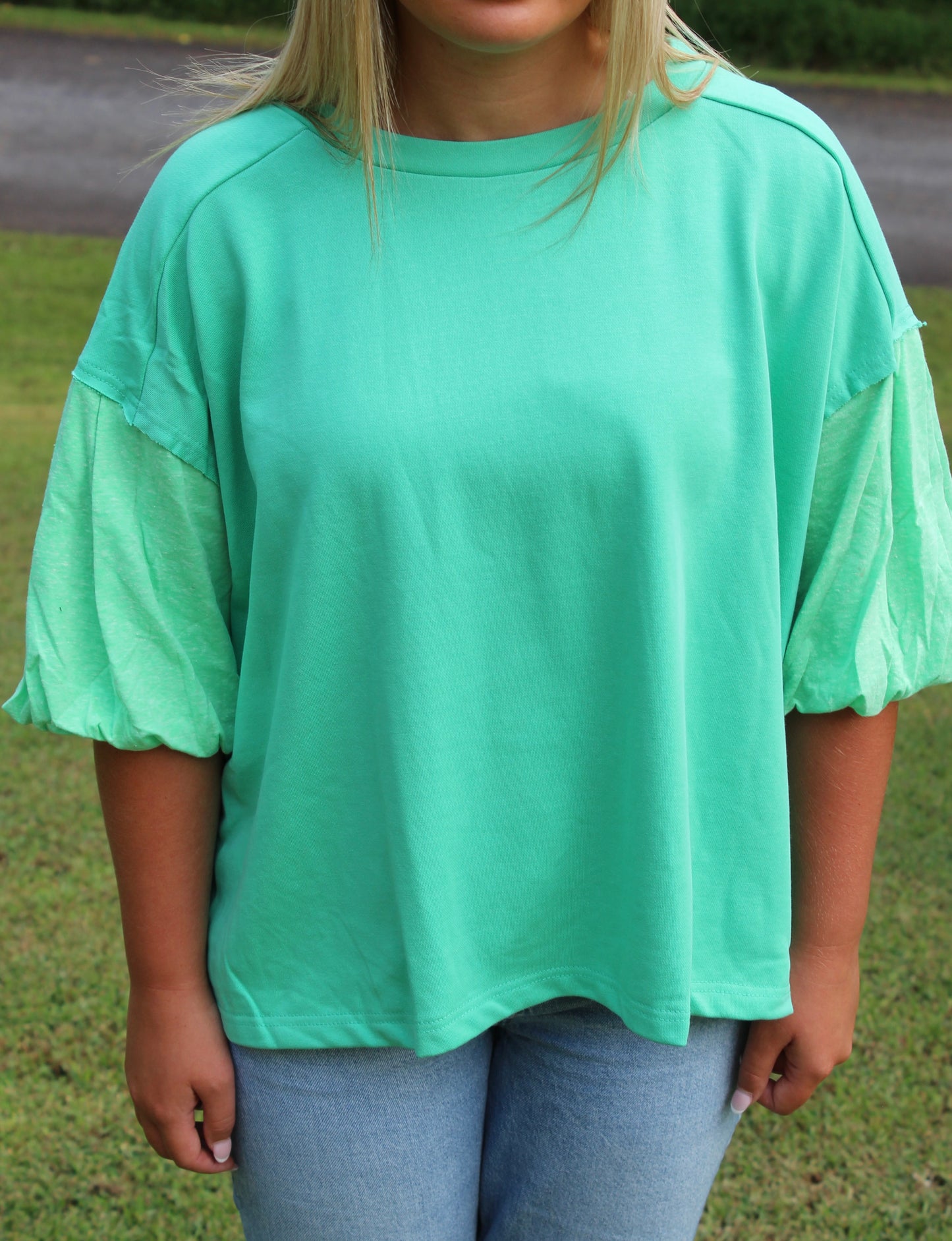 Jersey Girl Short Puffed Sleeved Tee