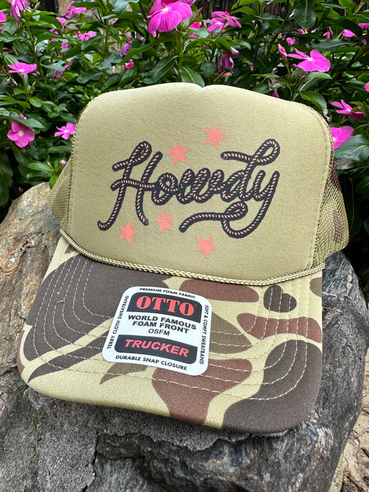 HOWDY Star Western Trucker Hat