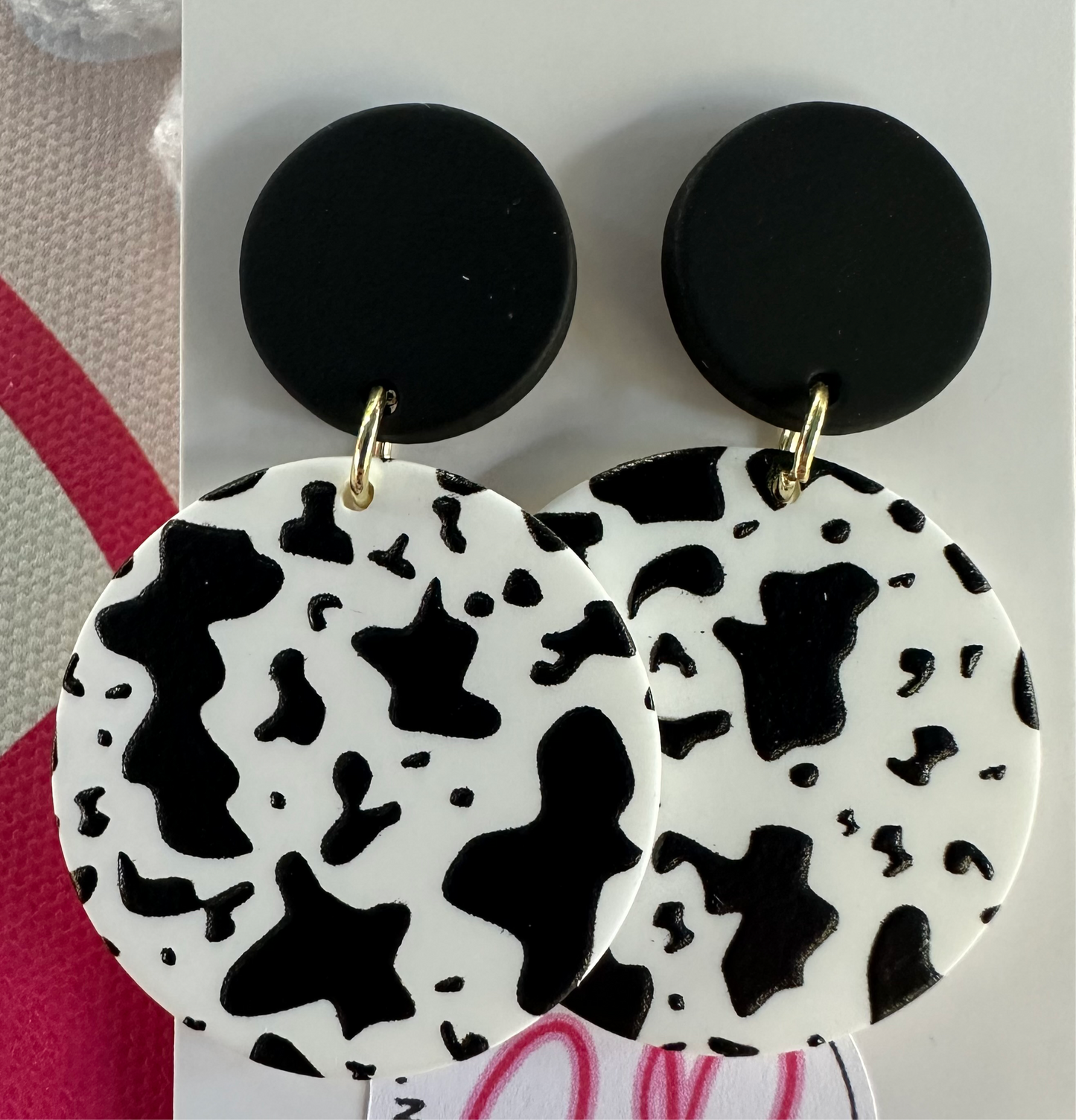 Cow Print Earrings