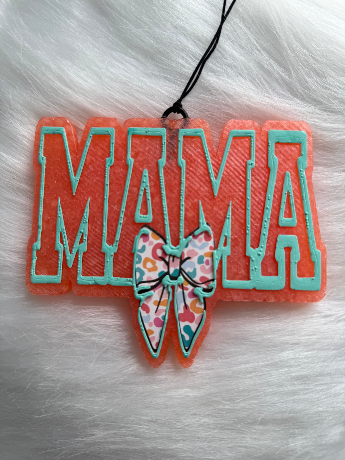Rose Gold Mama Freshie W/ Cheetah Bow