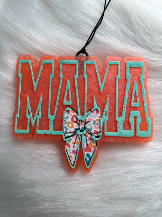 Rose Gold Mama Freshie W/ Cheetah Bow