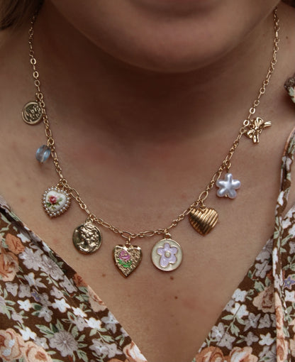 Vintage Garden Charm Necklace