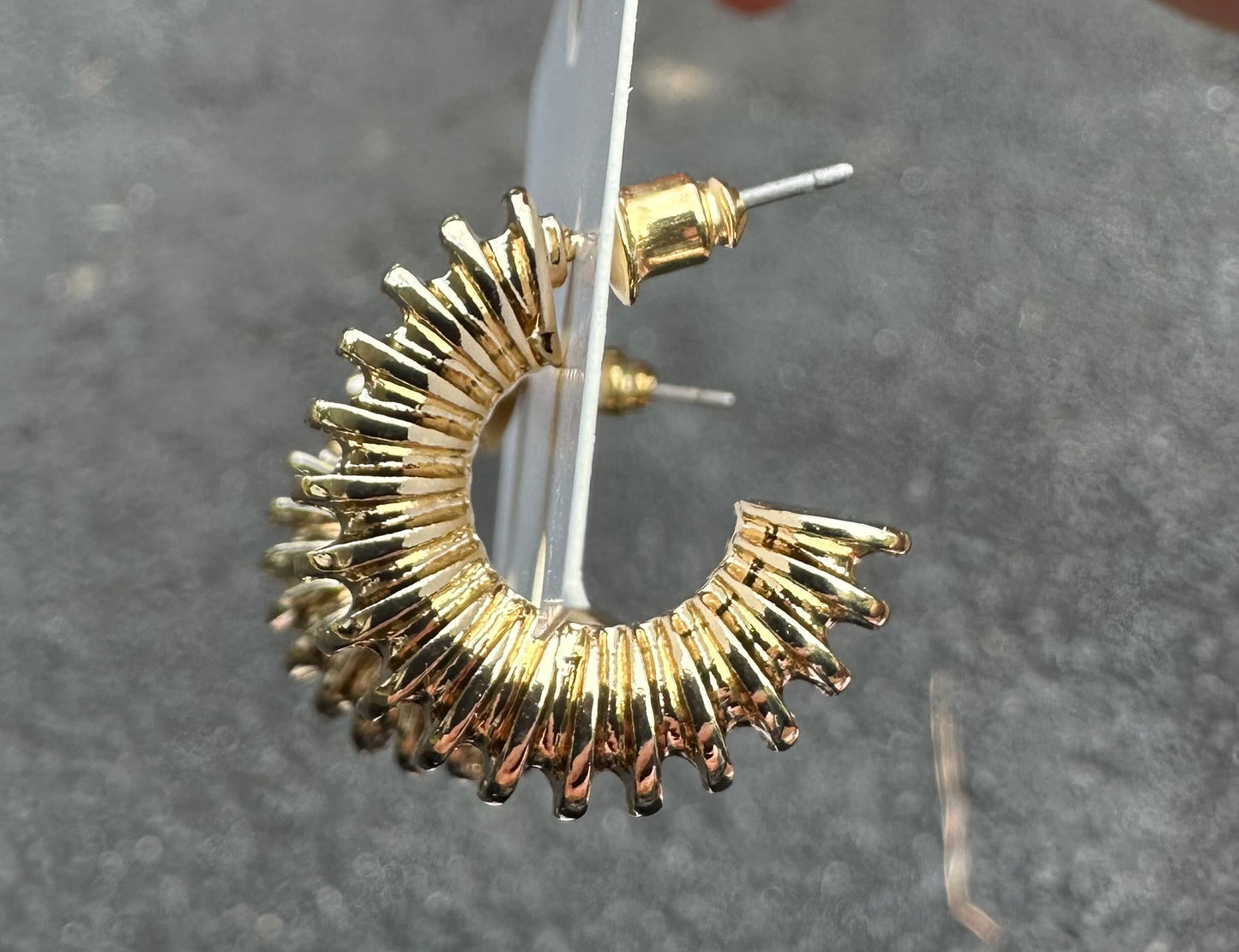 Accordion Hoop Earrings