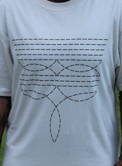 Boot Stitch T-Shirt Midi Dress