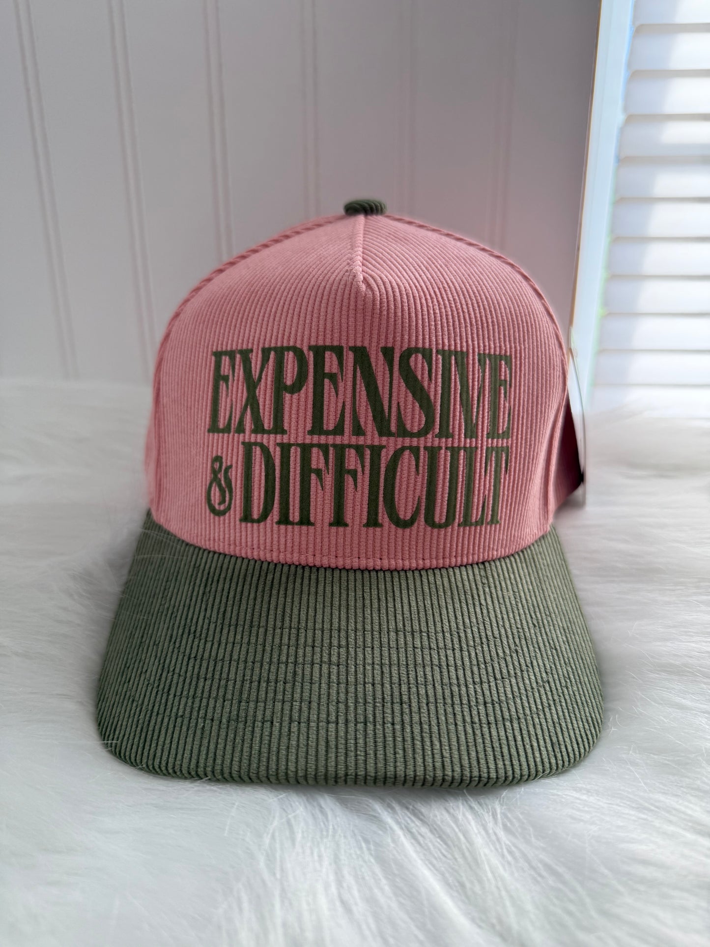 Expensive & Difficult Corduroy Trucker Hat