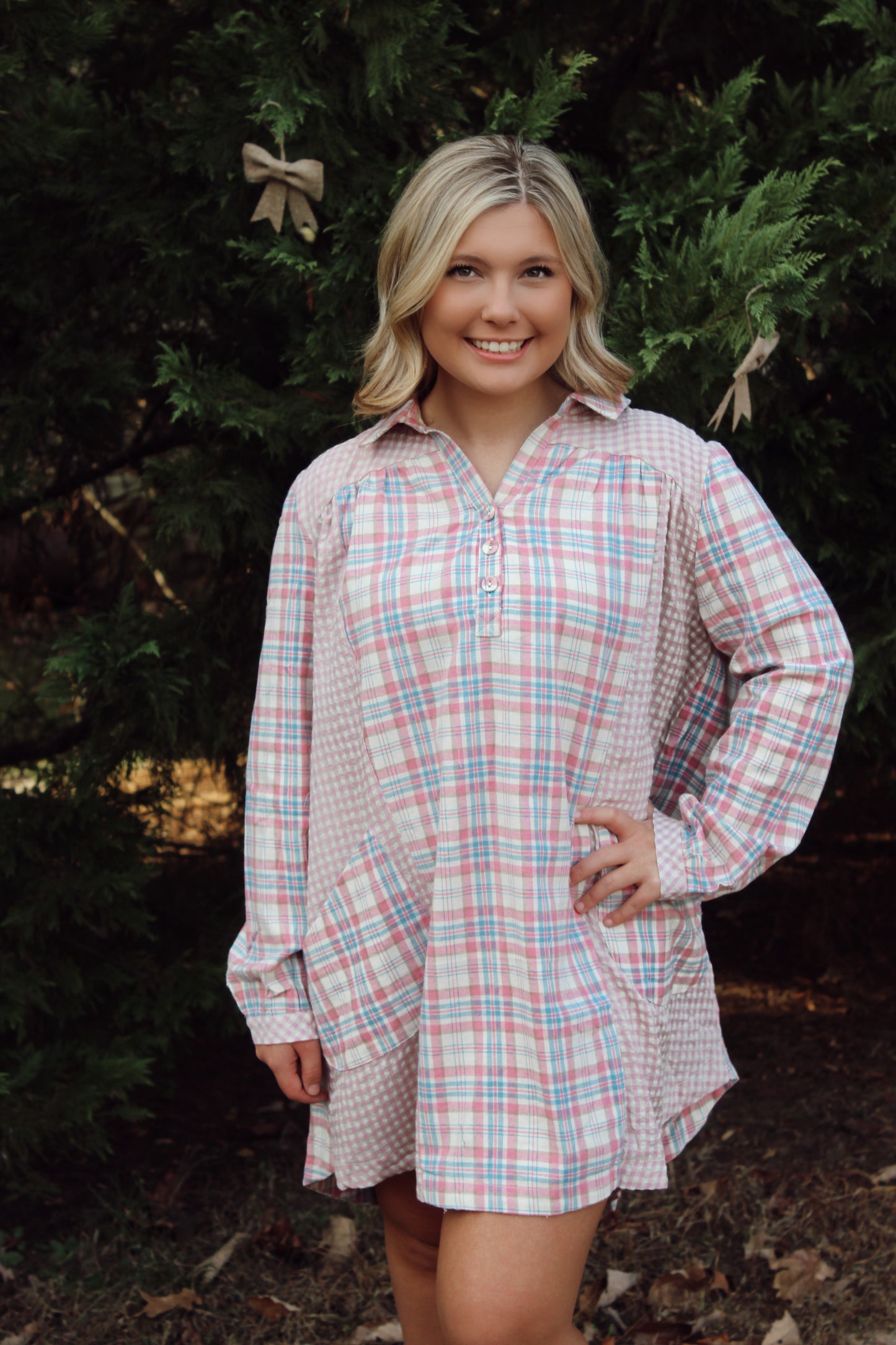 Perfect Plaid Perfection Dress