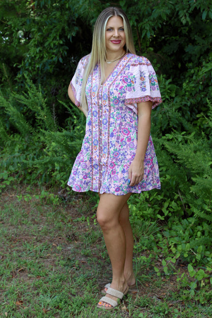 Feelin’ Bohemian Woven Mini Dress