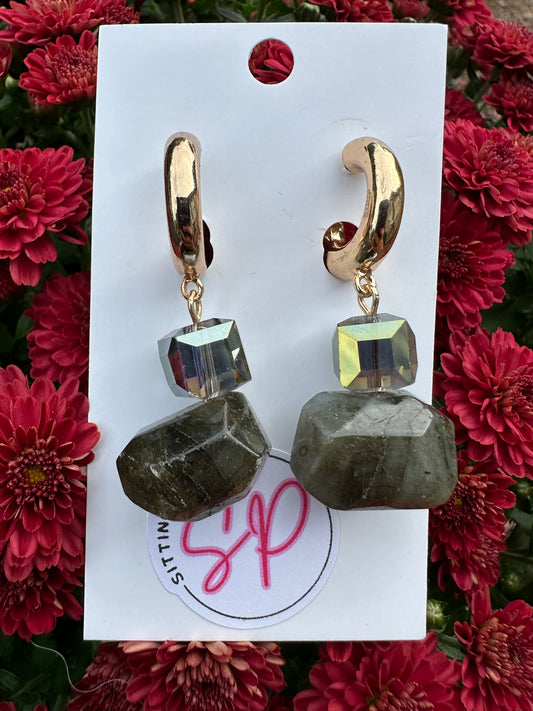 Natural Stone Earrings