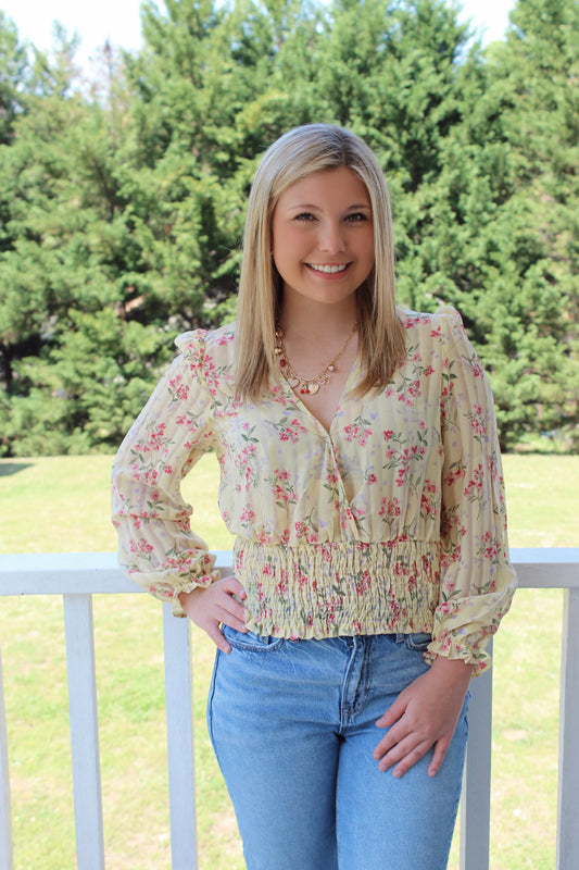 Brighter Than Sunshine Floral Top