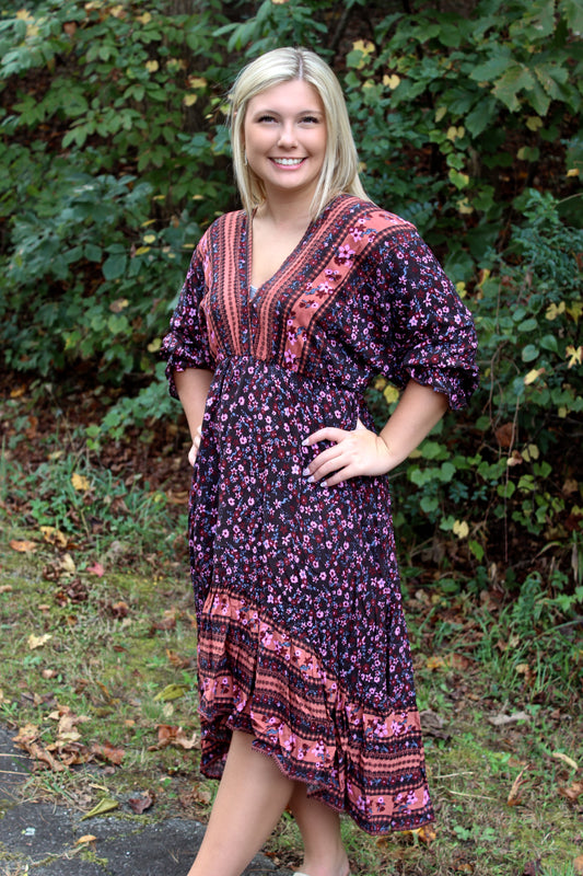 Boho Feels Floral Dress