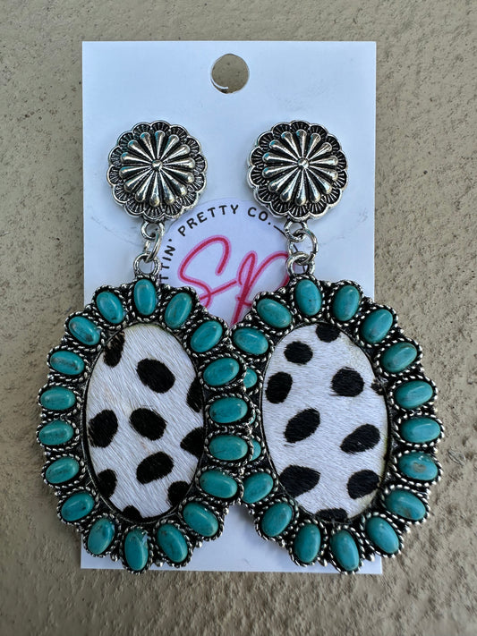 Turquoise Post Earrings