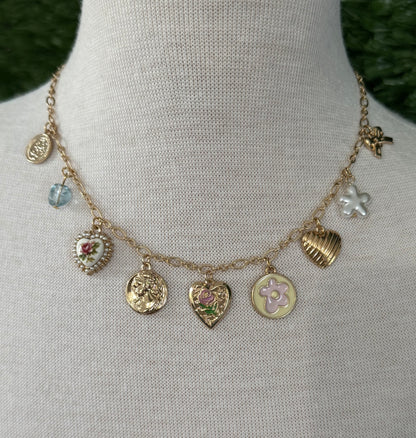Vintage Garden Charm Necklace