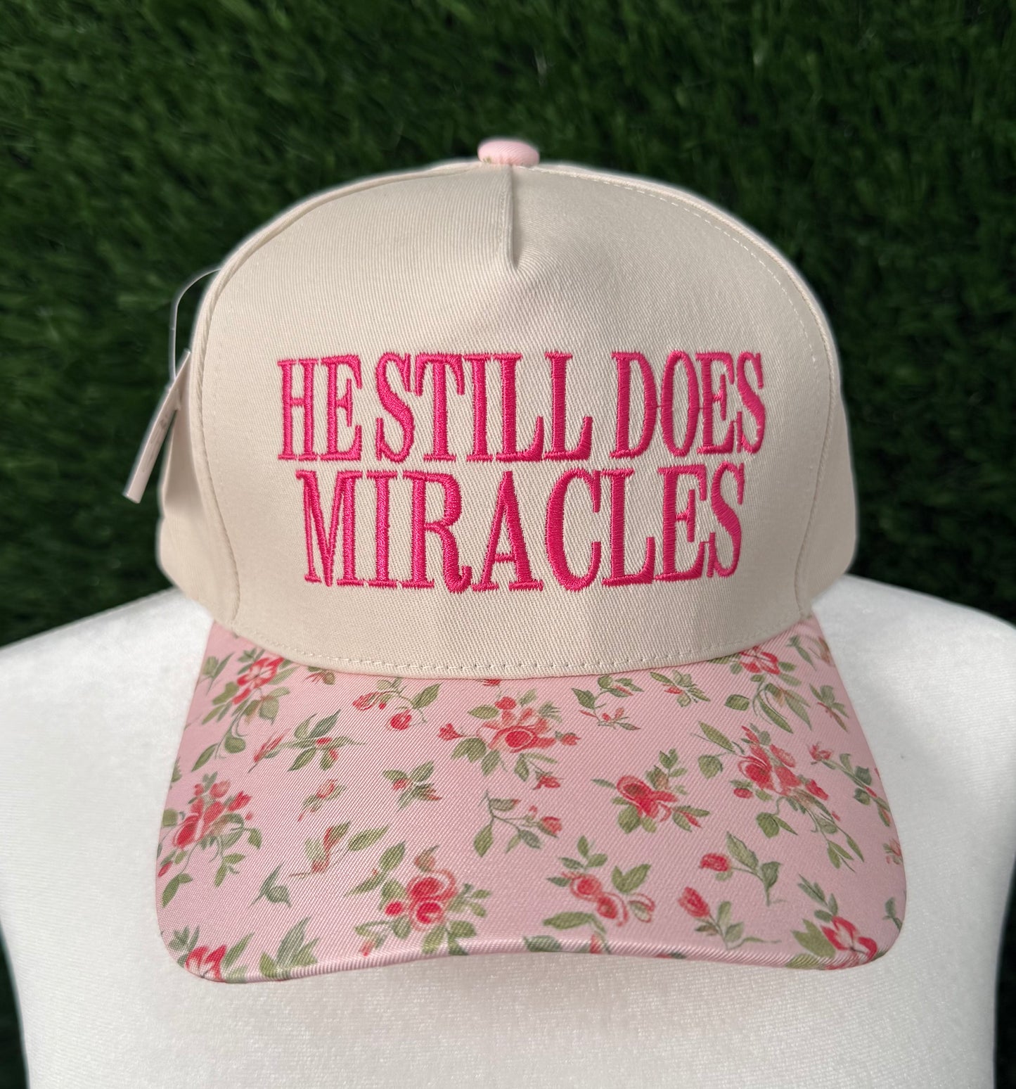He Still Does Miracles Floral Trucker