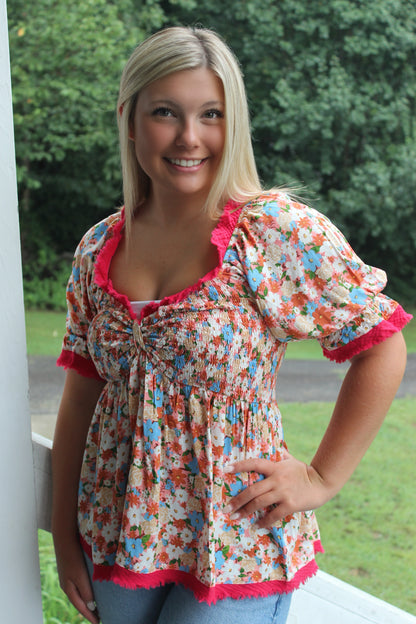 Blooming Dreams Babydoll Top