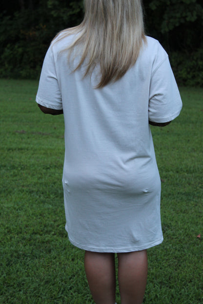 Boot Stitch T-Shirt Midi Dress