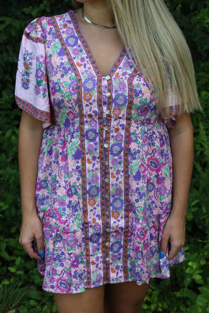 Feelin’ Bohemian Woven Mini Dress