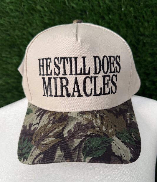 He Still Does Miracles Camo Trucker