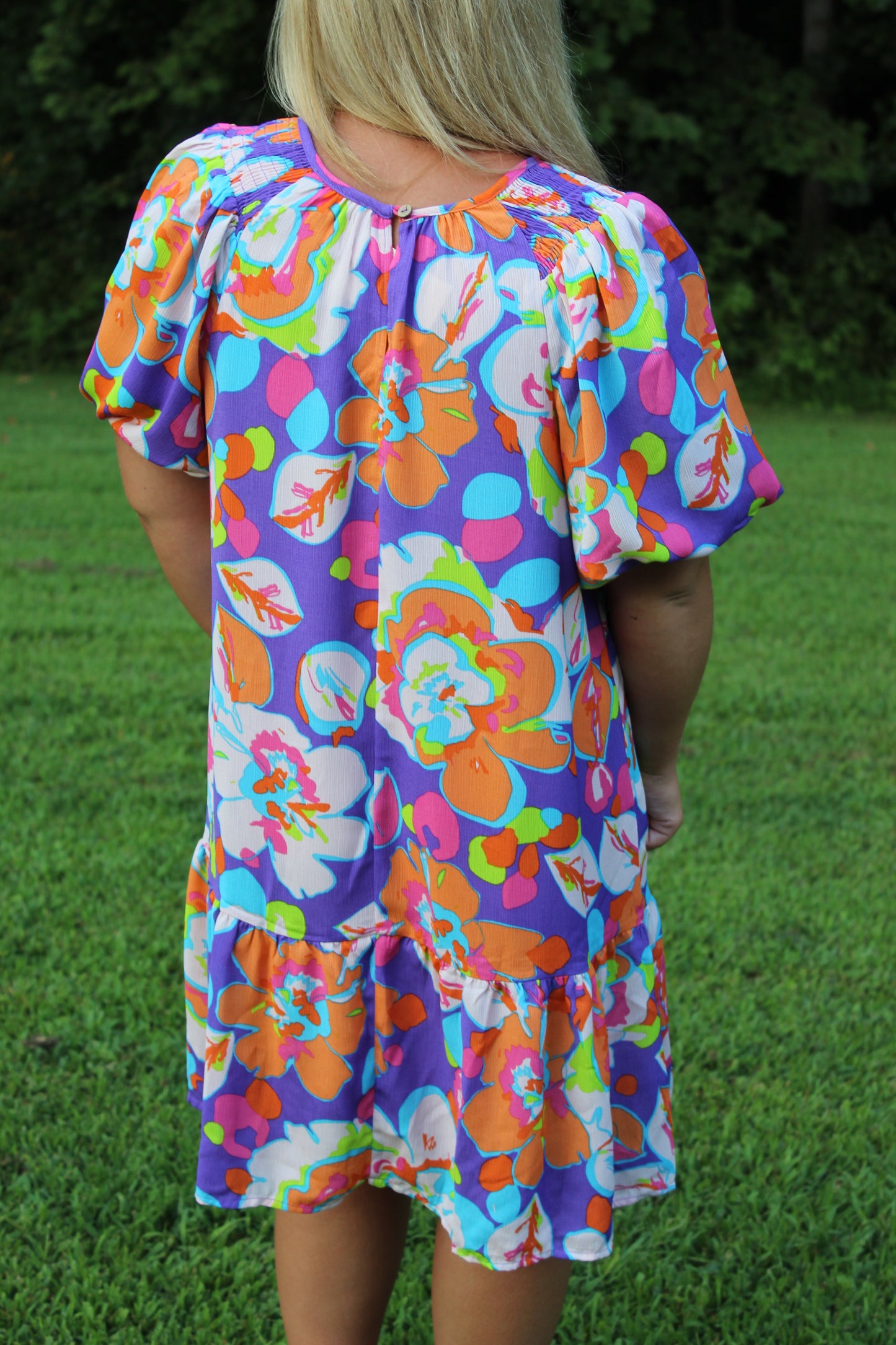 Sunny Forecast Ruffled Bottom Dress