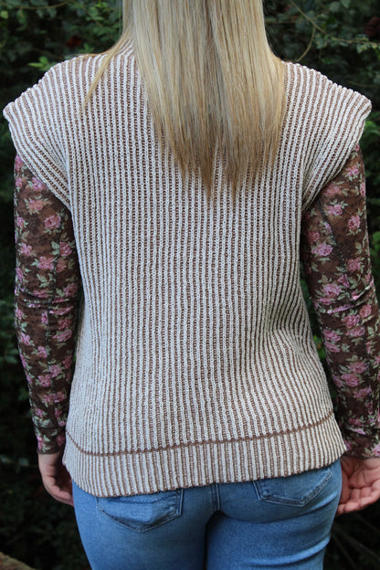 Latte Run Two Tone Sweater