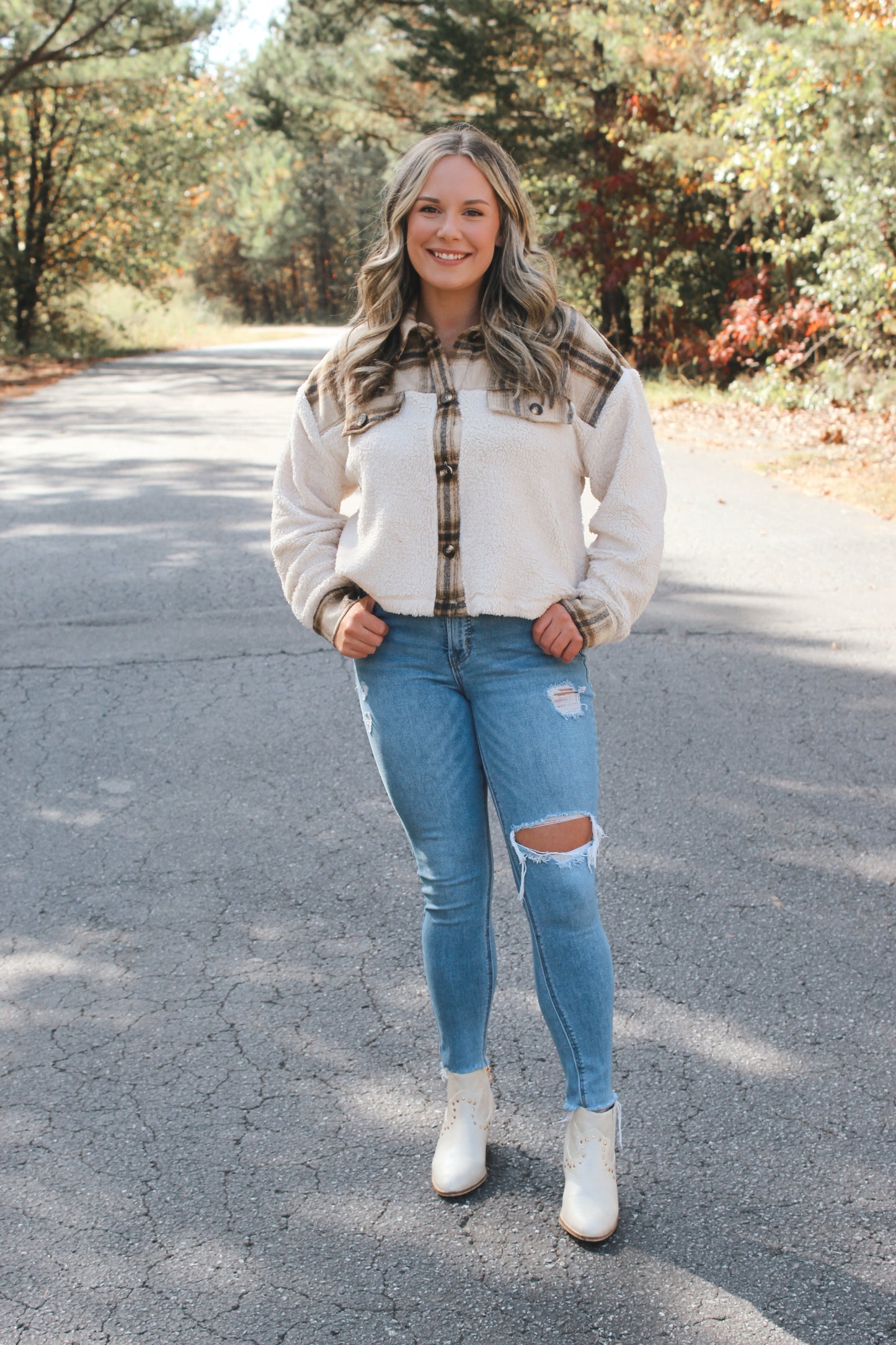 Pumpkin Spice Faux Fur Jacket