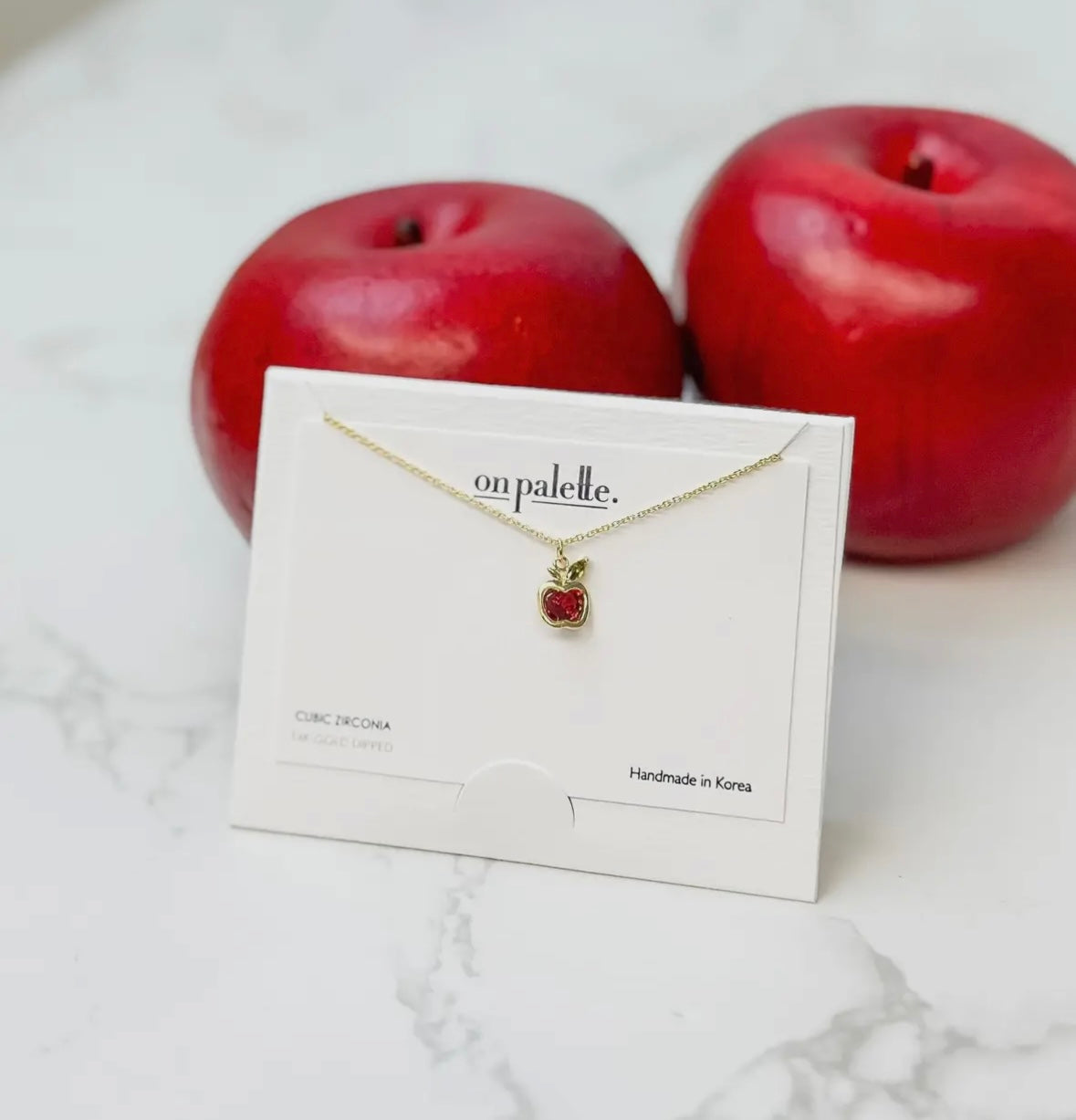 Apple Pendant Necklace