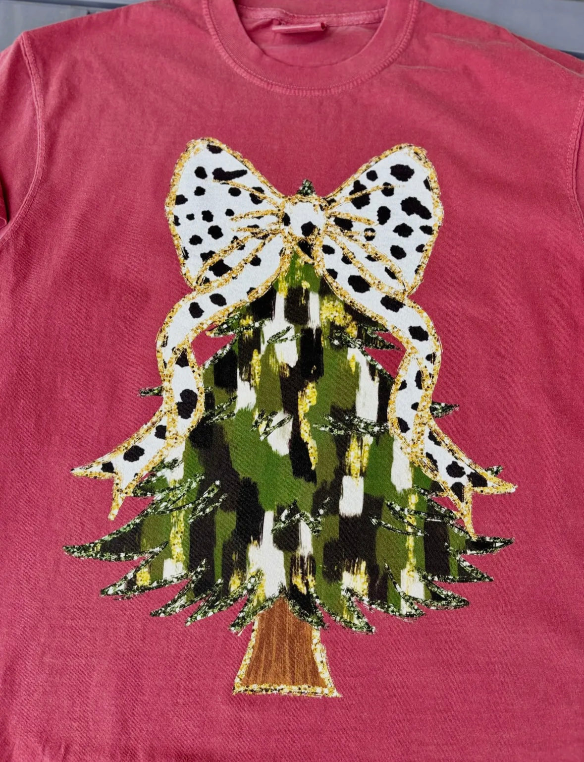 Coquette Bow Christmas Tee