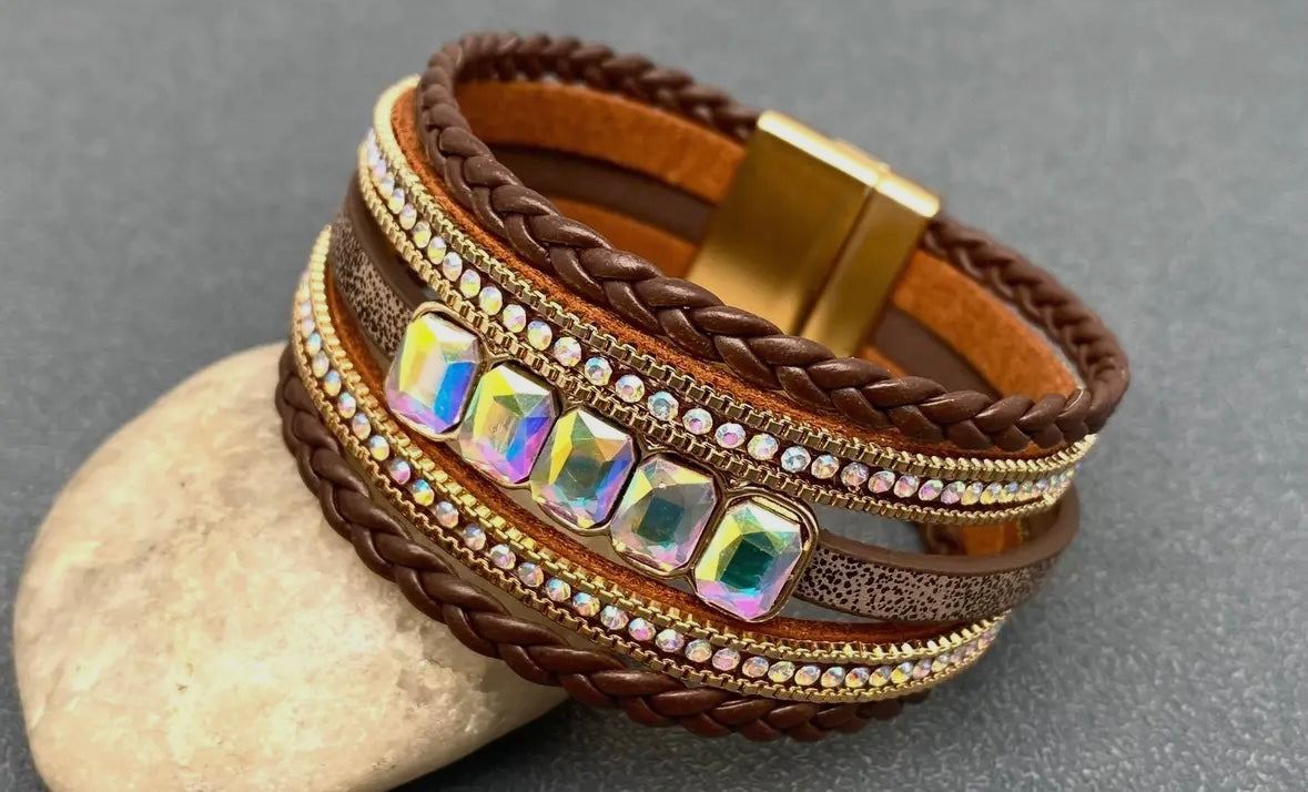 Boho Rhinestone Bracelet