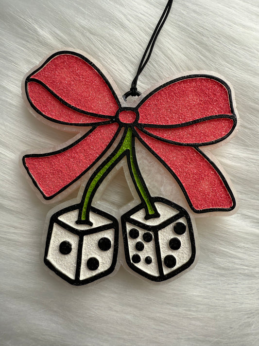 Cherry Diced Bow Freshie