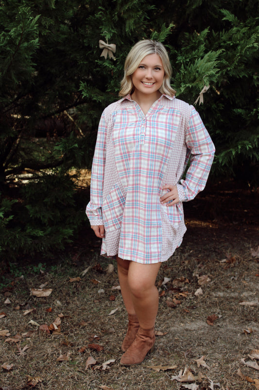 Perfect Plaid Perfection Dress