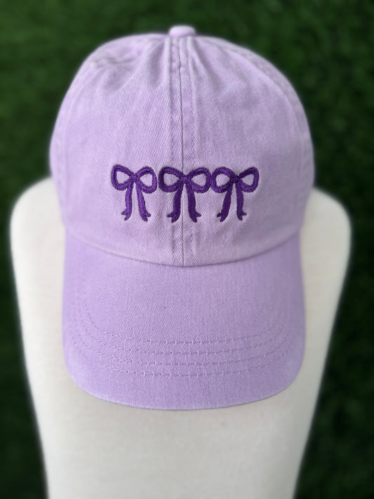 Purple Cutesy Bow Hat